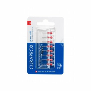 Curaprox Prime Refill 07 - 2,5mm / red 8pcs - replacement