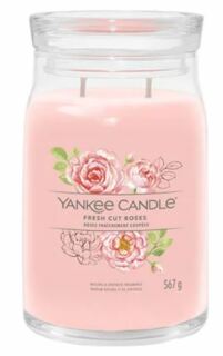 Yankee Candle Signature Fresh Cut Roses Scented Candle With 2 Wicks 567 g