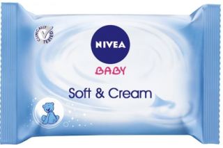 Nivea Baby Soft & Cream nedves törlőkendők 20 db