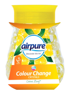 Airpure Colour Change Citrus Zing illatos izzó kristályok 300 g