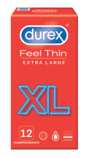Durex Feel Thin Extra Large latex óvszer