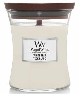 WOODWICK White Teak illatgyertya 275 g