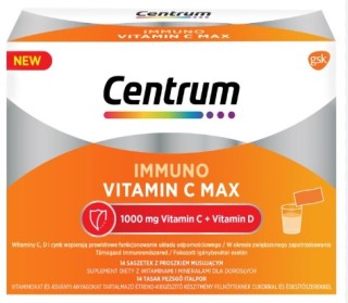 Centrum Immuno Vitamin C Max  étrend-kiegészítő vitaminokkal és ásványi anyagokkal 14 tasakkal
