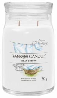Yankee Candle Signature Clean Cotton Scented Candle With 2 Wicks 567 g