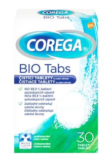 Corega tisztító tabletta fogsorhoz 30 ks