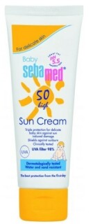 SebaMed Baby Sun Care Multi Protect napvédő krém gyermekeknek SPF50+ 75 ml