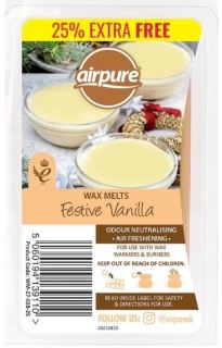 Airpure Wax Melts Festive Vanilla viasz aromalámpához 86 g