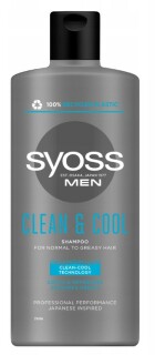 Syoss Clean & Cool Men hajsampon férfiaknak 500 ml