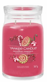 Yankee Candle Signature Peppermint Pinwheels Scented Candle With 2 Wicks 567 g