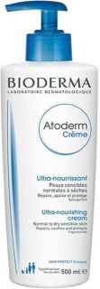 Bioderma Atoderm Creme Ultra Tápláló és hidratáló testápoló krém normál és száraz, érzékeny bőrre 500 ml