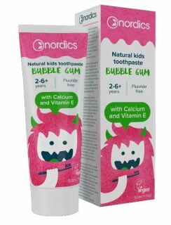 Nordics Bubble Gum gyermek természetes fogkrém 50 ml