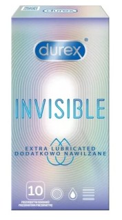 Durex Invisible Extra Thin Extra Lubricated szuper vékony extra síkosító óvszer