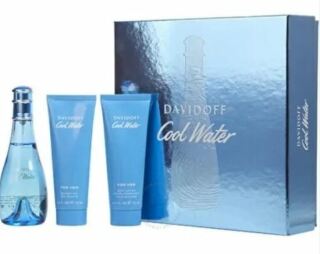 Davidoff Cool Water Gift set for Women (EDT 100 ml + Body lotion 75 ml + Shower Gel 75 ml)