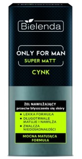 Bielenda Only For Men Super Mat Anti-fényes hidratáló arcápoló gél 50 ml