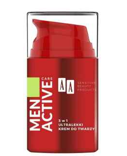 AA Men Active Care 3 az 1-ben világos bőrápoló krém 50 ml