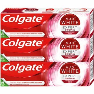 Colgate Max White Expert Original fehérítő fogkrém 3 x 75 ml