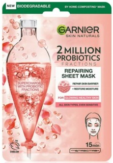 Garnier Skin Naturals 2 Million Probiotics textilmaszk probiotikumokkal 1 db