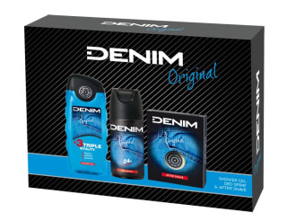 Denim Original Gift set - after shave 100 ml + deospray 150 ml+ shower gel 250 ml
