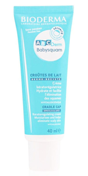 Bioderma ABCDerm BabySquam krém gyermekeknek hajhámlasztó krém 40 ml