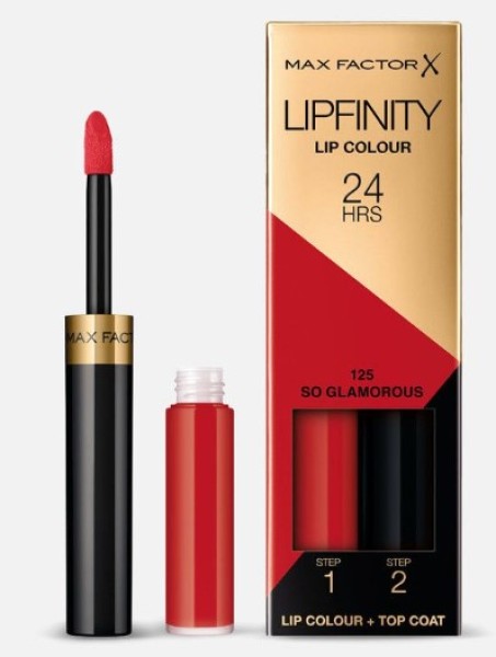 Max Factor SET Lipfinity Lip Colour 125 So Glamorous hosszú élettartamú rúzs 2,3 ml és ajakbalzsam 1,9 g