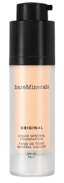 BareMinerals Original Liquid Mineral Foundation SPF20 folyékony smink 03 Fairly Light 30 ml