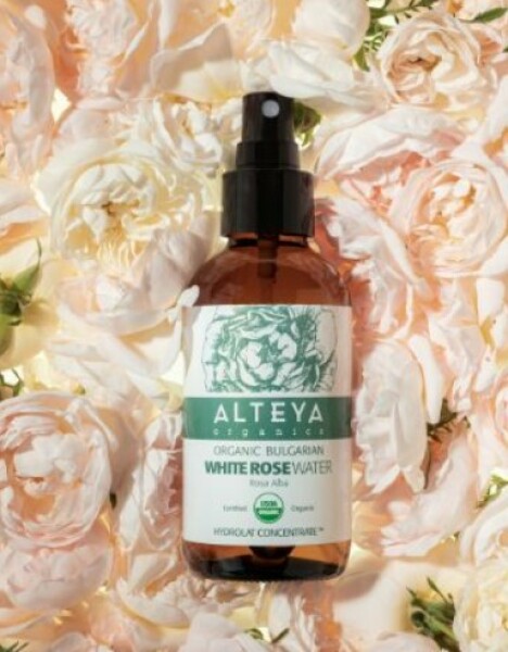 Alteya Organics White Rose rózsavíz üvegben 120 ml