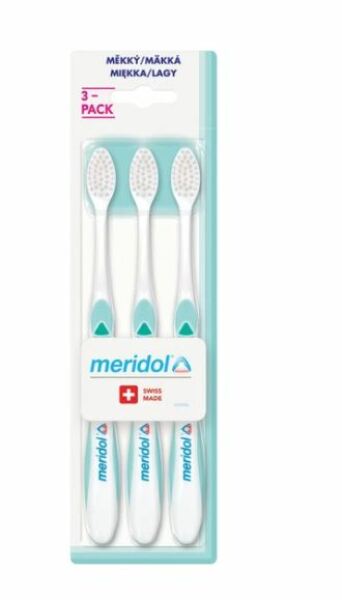 Meridol soft fogkefe 3 darabos kiszerelésben