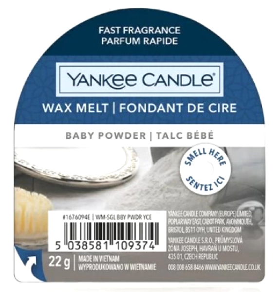 Yankee Candle Baby Powder illatos viasz 22 g
